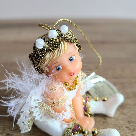 Heirloom ornaments snow angels from Ashton Drake. Christmas decorations. - Picture 3 of 15